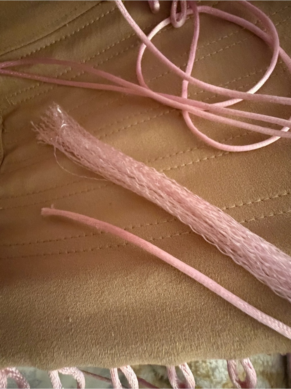 Sparkling Pink Halter Evening Gown - Picture 7 of 8
